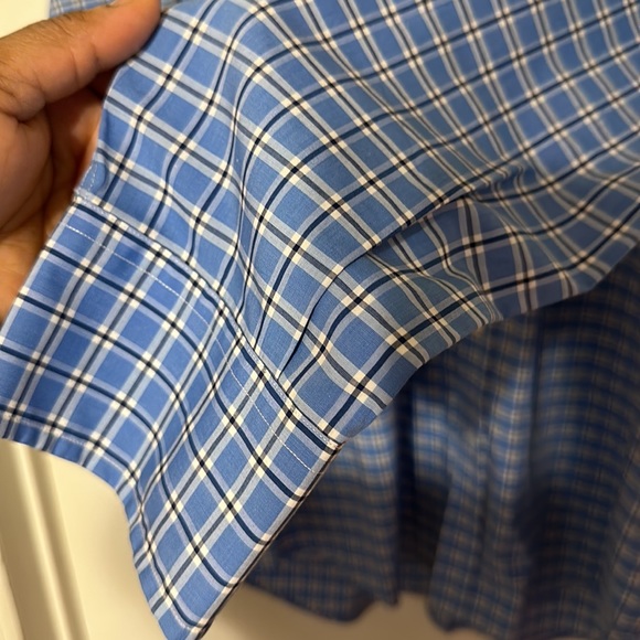 NWT LINCS Davidchu MENS CASUAL BUTTON DOWN SHIRT SIZE XXL BLUE COLOR - Picture 6 of 15